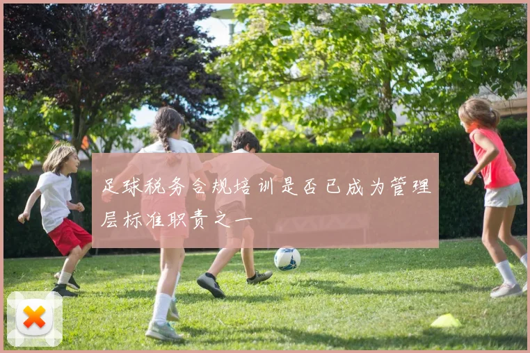 足球税务合规培训是否已成为管理层标准职责之一